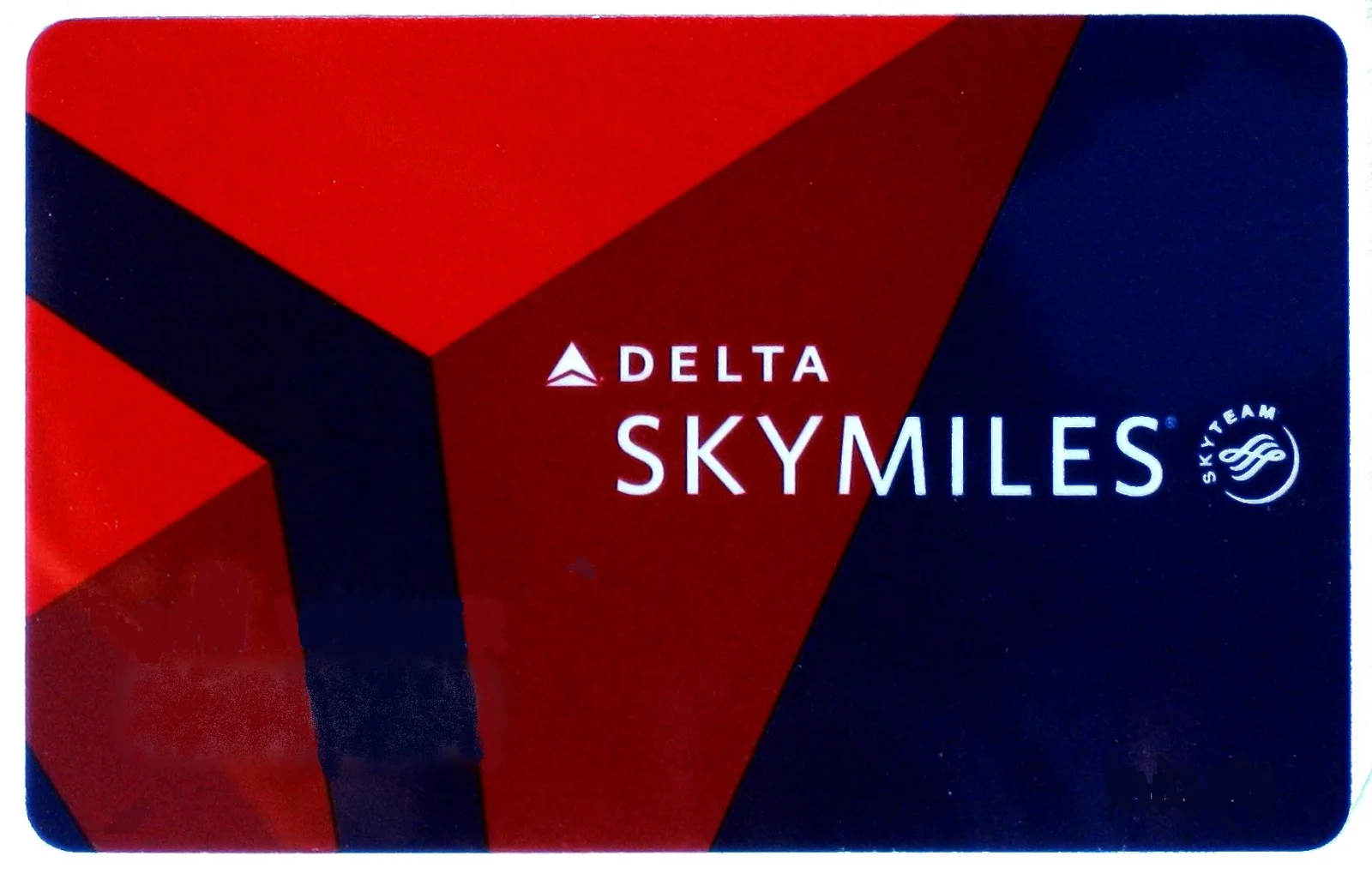 A physical Delta SkyMiles membership card, the credential a status match is meant to produce.