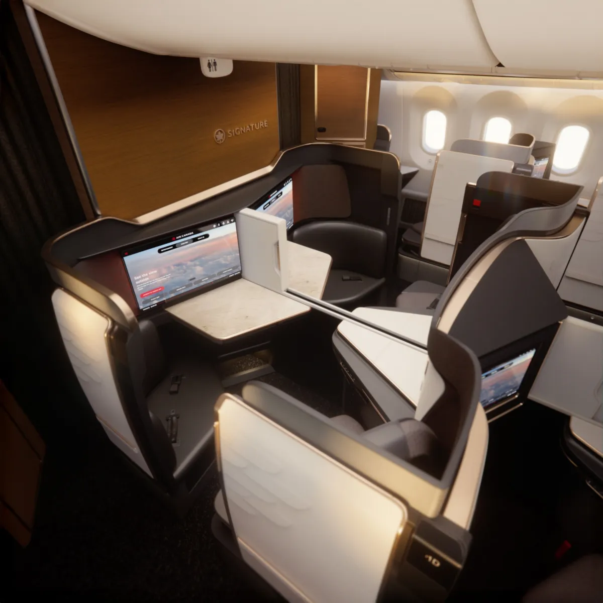 Air Canada Signature Class suite on the Boeing 787-10, the premium cabin at the centre of Aeroplan's 2026 partner-chart increases